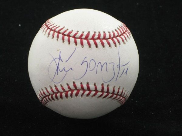 ALEX GONZALEZ Single Signed OML Baseball 2003 Marlins Red Sox Reds Blue Jays