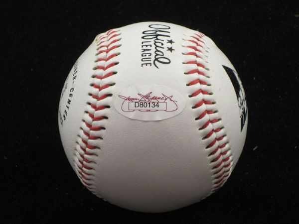 ANDY GONZALEZ Single Signed Baseball White Sox Indians Marlins JSA Authentic