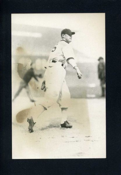 LEE STINE Real Photo Postcard 1935 Chicago White Sox GEORGE BURKE