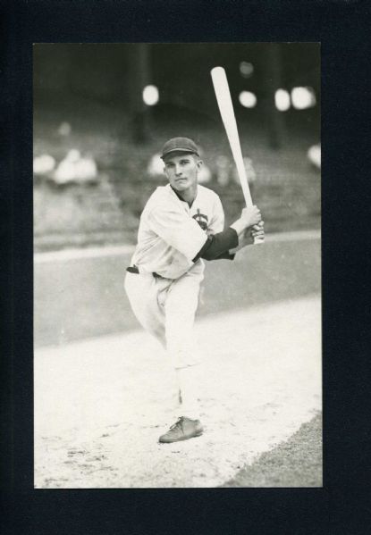 MARK MAULDIN Real Photo Postcard 1934 Chicago White Sox GEORGE BURKE