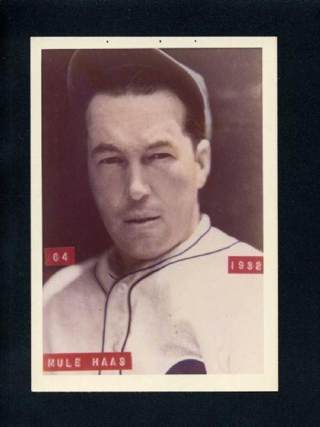 MULE HAAS Bra-Mac Photo #64 1932 Philadelphia Athletics George Burke Brace