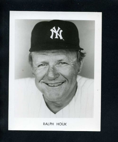 RALPH HOUK 1972 New York Yankees Team Issue Photo Team Issued