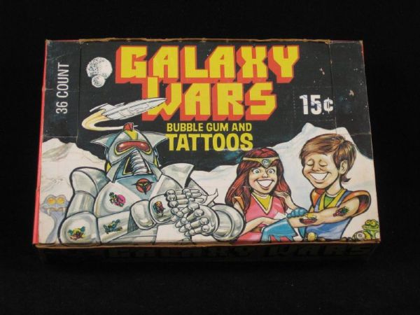 Donruss GALAXY WARS Gum & Tattoos 15-Cent Display Box