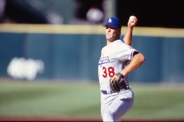 1997 Todd Worrell LOS ANGELES DODGERS Original 35mm Photo Slide