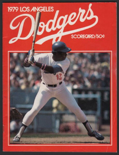 1979 Los Angeles Dodgers vs. Houston Astros Program / Scorecard Unscored