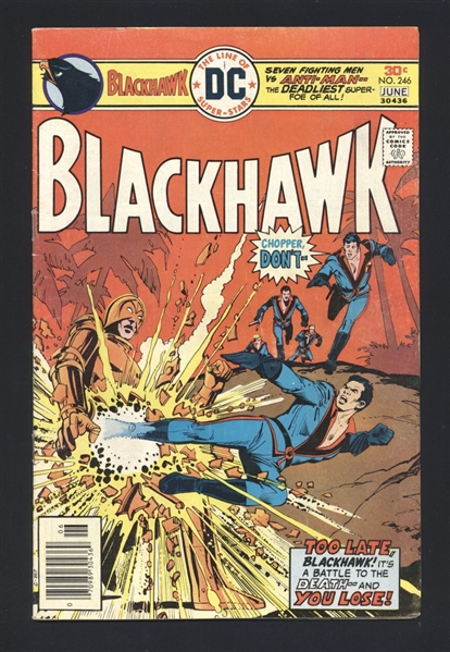 Blackhawk #246 VG 1976 DC Comic Book