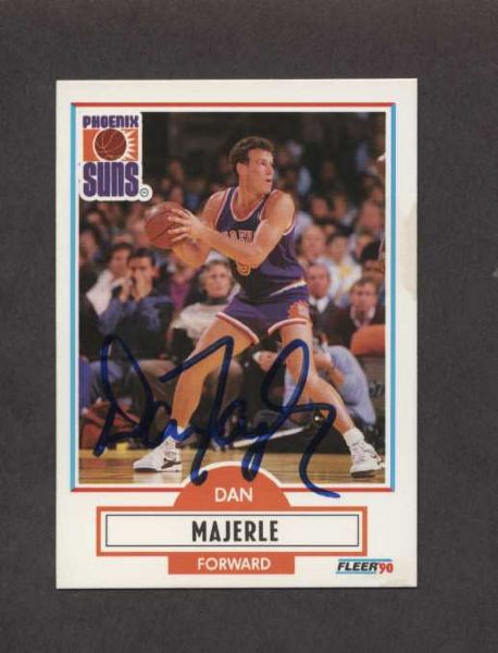 1990 Fleer Basketball #150 DAN MAJERLE Card SIGNED Suns Baseball Autograph