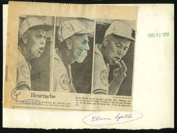 1965 ELMER SPATH Manager Vintage News Wire Photo