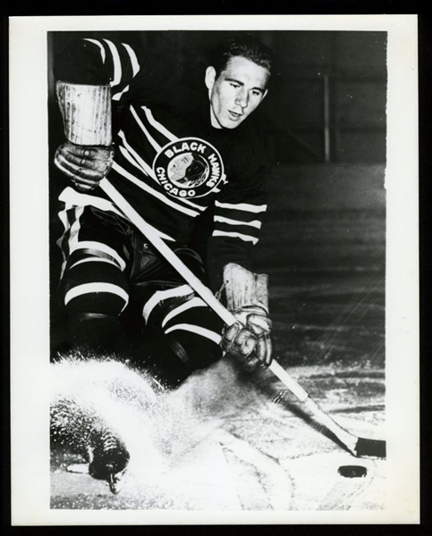 Pete Horeck 1944-47 CHICAGO BLACK HAWKS Vintage 8x10 Hockey Photo