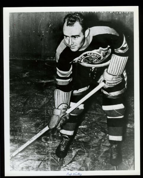 Pep Kelly 1936-37 and 1940-41 CHICAGO BLACK HAWKS Vintage 8x10 Hockey Photo