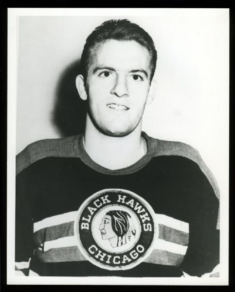 Larry Wilson 1953-56 CHICAGO BLACK HAWKS Vintage 8x10 Hockey Photo