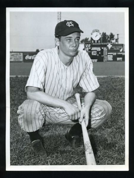 1943 BILL HORNSBY Son of Rogers Minor League Original Photo Type 1