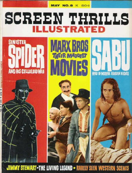 Screen Thrills Illustrated #8 F/VF 1960's Warren Magazine Comic Book