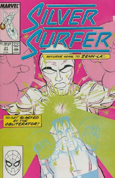 The Silver Surfer (1987) #21 NM 1989 Marvel Comic Book