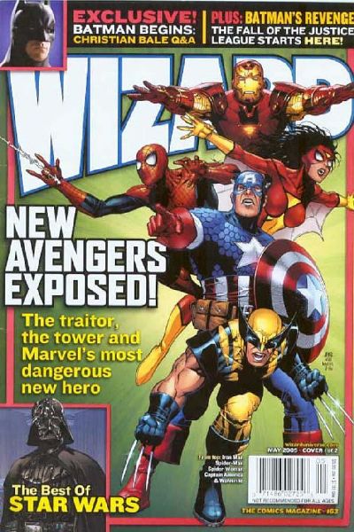 Wizard: The Comics Magazine #163/A VF 2005 Wizard Jimmy Cheung Avengers cover