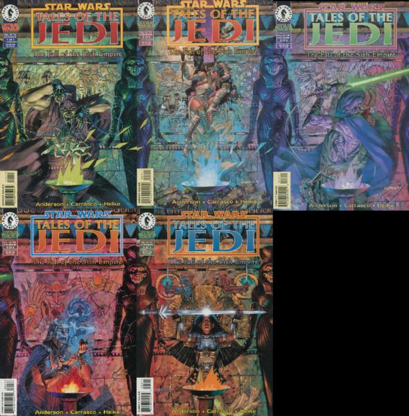 Star Wars: Tales of the Jedi - Fall of the Sith Empire SET #1-5 VF/NM 1997