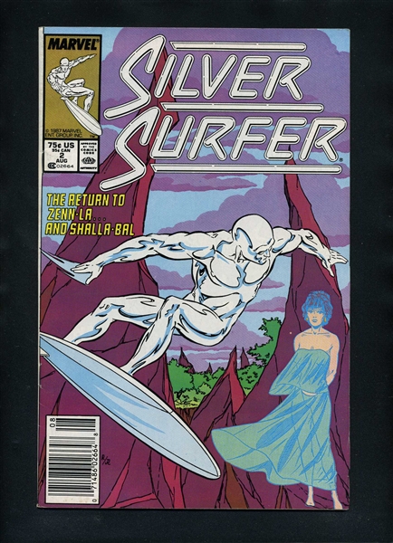 The Silver Surfer (1987) 2 Newsstand 1987 Marvel NEWSSTAND Comic Book