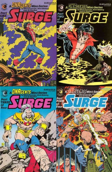 Surge SET #1-4 NM 1984 Eclipse DNAgents Comic Book