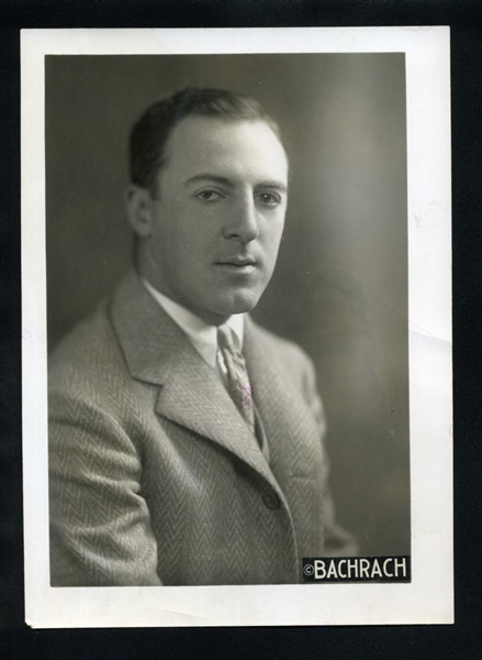 1928 ISADORE IZZY ZARAKOV Harvard Baseball Star Original BACHRACH Photo Jewish
