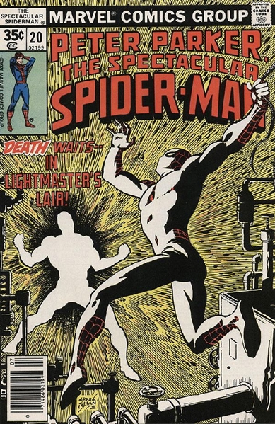The Spectacular Spider-Man #20 F/VF 1978 Marvel vs Lightmaster Comic Book