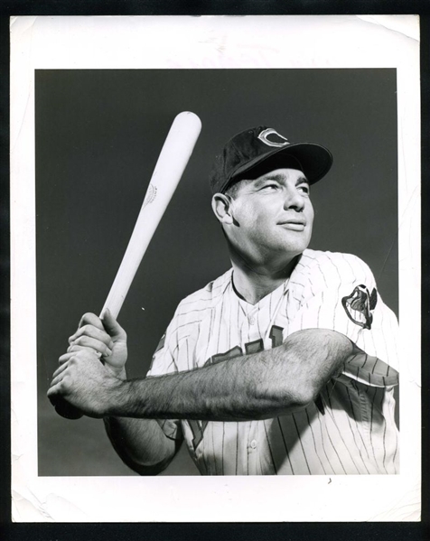 1960-61 JOHNNY TEMPLE Cleveland Indians Original Photo by Bob Moreland Type 1