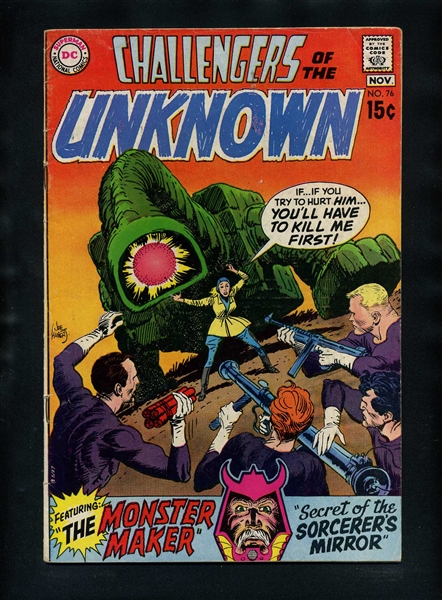 Challengers of the Unknown #76 VG 1970 DC Jack Kirby Wally Wood Comic Book
