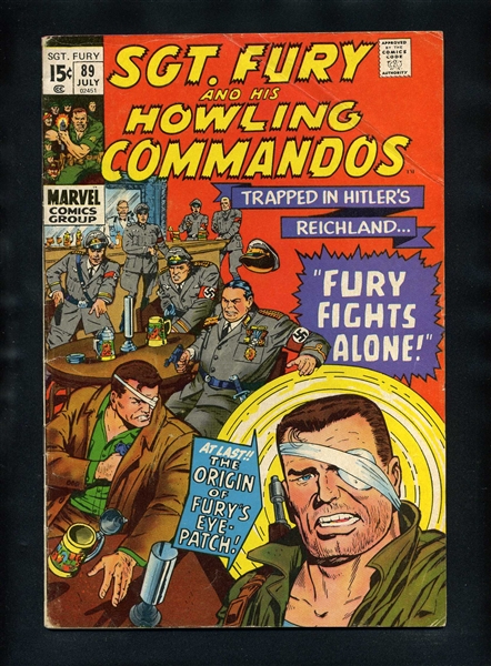 Sgt. Fury #89 VG/F 1971 Marvel Comic Book
