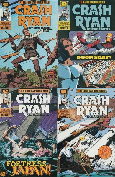 Crash Ryan SET #1-4 F/VF 1984 Marvel (Epic) Comic Book
