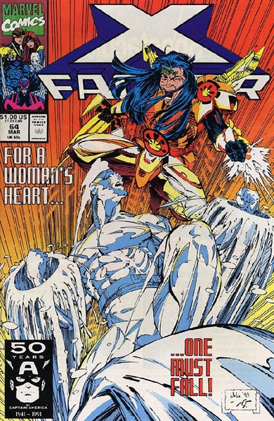 X-Factor #64 FN 1991 Marvel Whilce Portacio Art Comic Book