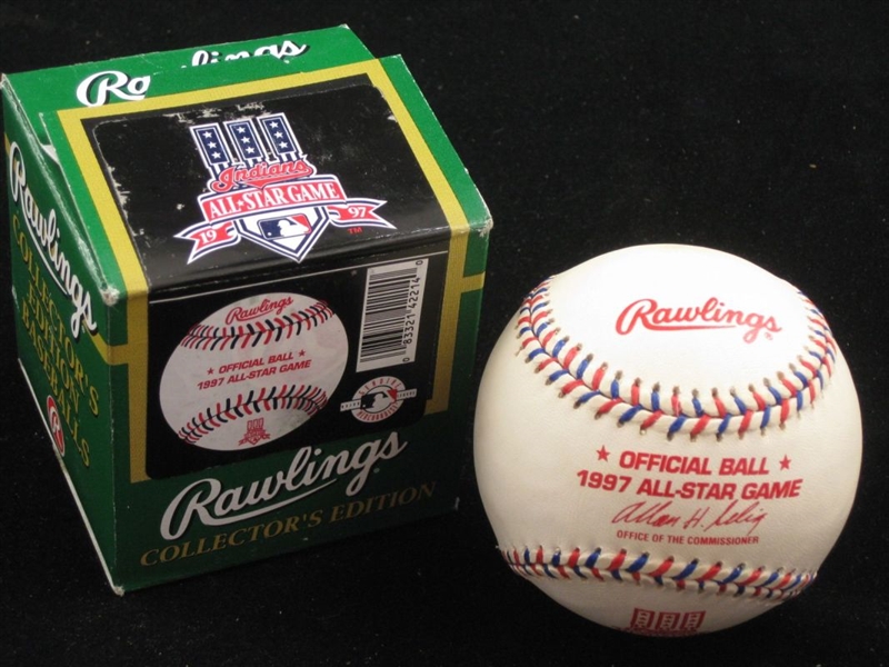 1997 Official All-Star Baseball NEW UNUSED Cleveland with Box