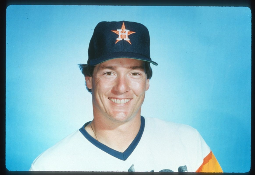 1985 Original Slide Transparency BILL DAWLEY Houston Astros