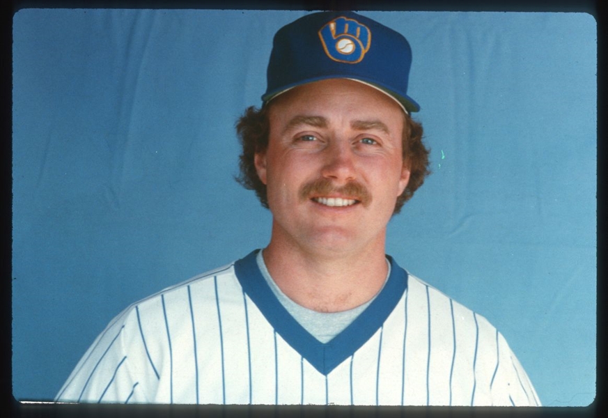 1985 Original Slide Transparency JIM GANTNER Milwaukee Brewers