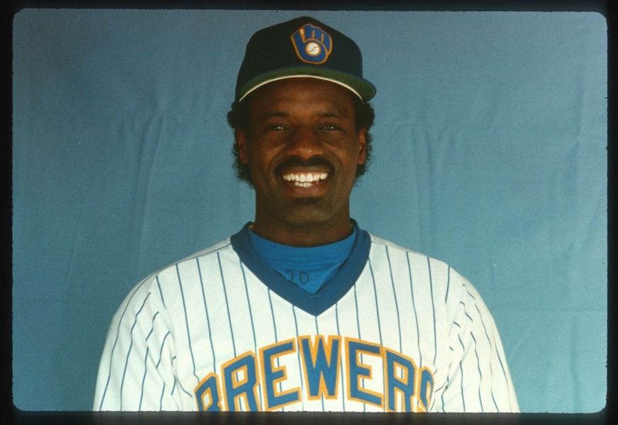 1985 Original Slide Transparency RAY BURRIS Milwaukee Brewers