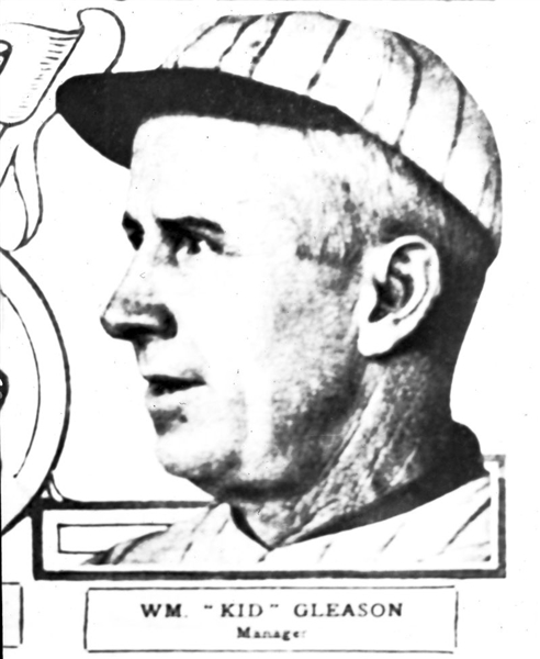White Sox KID GLEASON ca 1919-20 Vintage GEORGE BURKE 3rd Gen Photo Negative