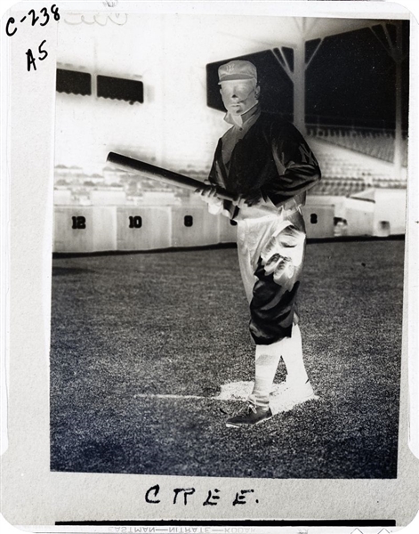 1909 Yankees BIRDIE CREE Vintage CHARLES CONLON / BURKE 2nd Gen Photo Negative