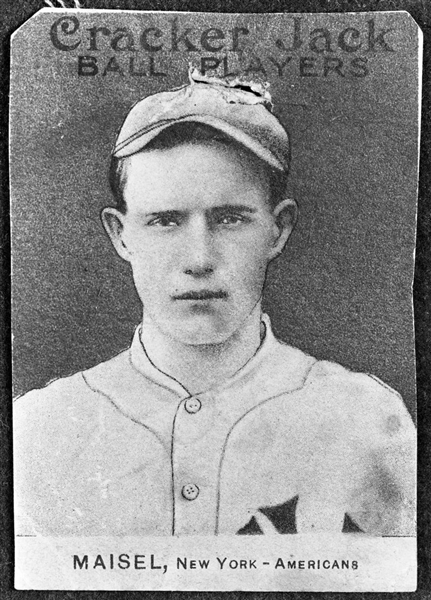 Yankees FRITZ MAISEL ca 1914 Vintage GEORGE BURKE 3rd Gen Photo Negative