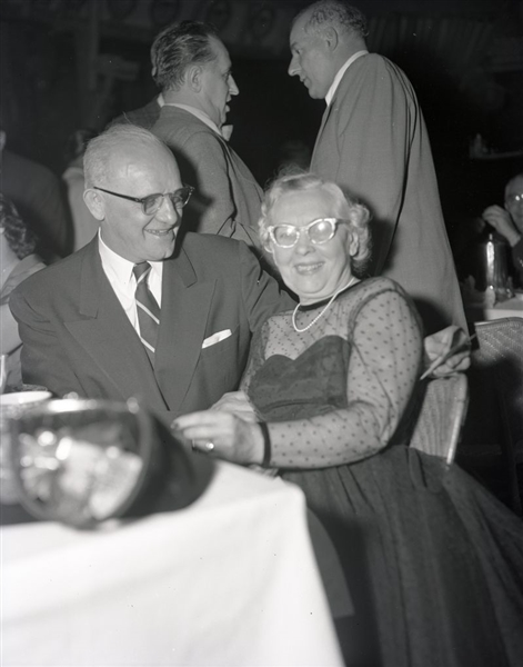 1950s GEORGE HALAS & WIFE MINI Original GEORGE BRACE Photo Negative