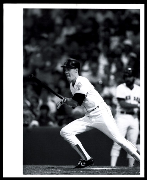 1987 Boston Red Sox TODD BENZINGER Batting Original Photo Rookie Type 1