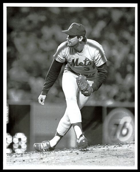 1984 New York Mets BRUCE BERENYI Pitching Original Photo Type 1