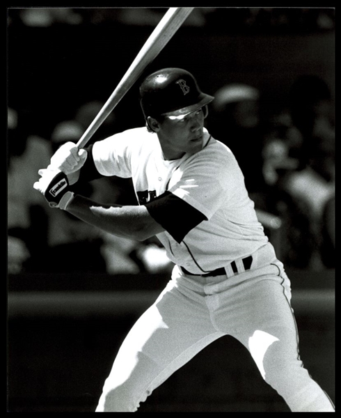 1988 Boston Red Sox TODD BENZINGER Batting Original Photo Type 1