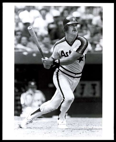 1987 Houston Astros DENNY WALLING Batting Original Photo Type 1