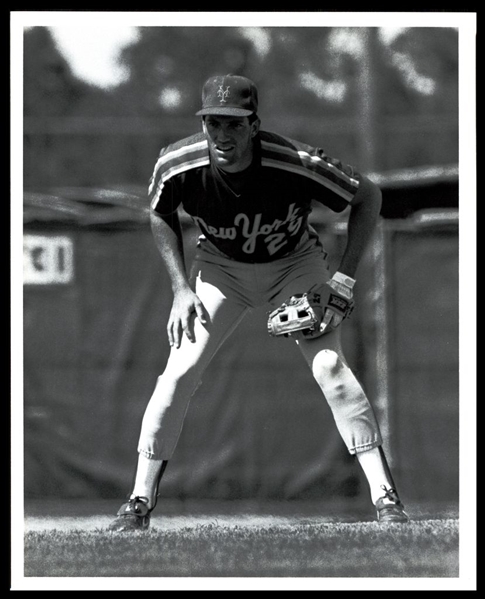 1988 New York Mets DAVE MAGADAN Fielding Original Photo Type 1
