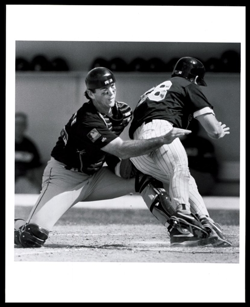 1994 Houston Astros EDDIE TAUBENSEE & RICK PARKER Mets Original Photo Type 1