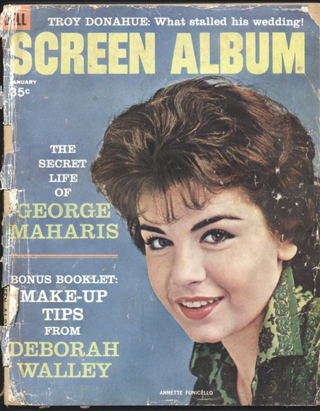 1962 Screen Album Magazine ANNETTE FUNICELLO Cover SANDRA DEE & CARY GRANT nb