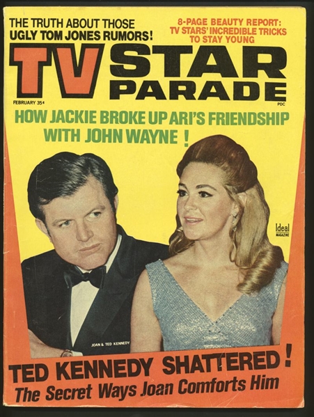 1970 TV Star Parade Magazine TED KENNEDY Cover JACKIE ONASSIS & TANYA FALAN nb