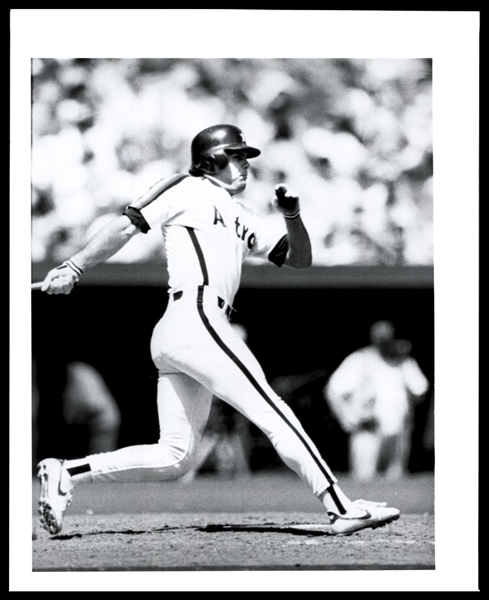 1989 Houston Astros KEN CAMINITI Batting Original Photo Type 1