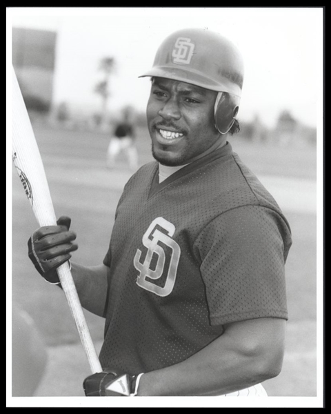 1987 San Diego Padres KEVIN MITCHELL w/ Bat Original Photo Type 1