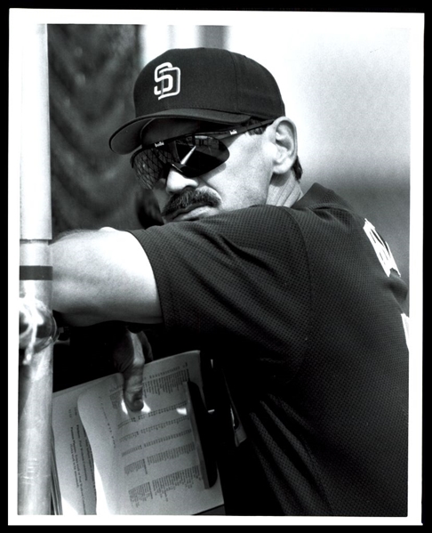 1990s San Diego Padres BRUCE BOCHY Manager Original Photo