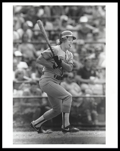 1987 Texas Rangers TOM O'MALLEY Batting Original Photo Type 1