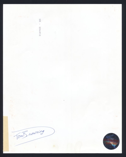 1980s Kansas City Reds TOM BROWNING Pitching Original Photo